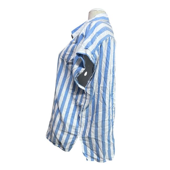 Old Navy Collared Rolled Sleeve Casual Button Down Shirt Sz XL Womens - Picture 3 of 8